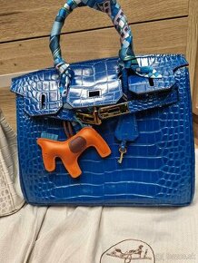 Nová kabelka Hermes BIRKIN ELECTRIC BLUE CROCO - 1