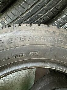 Zimné pneumatiky Dunlop WinterSport 5 215/60 R16 4ks použité