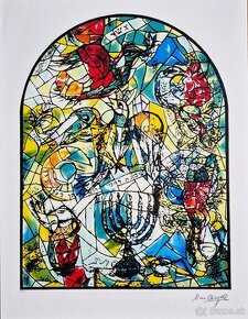 MARC CHAGALL - Asher (1990) (Jeruzalem okná) (CERTIFIKÁT)