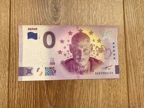 0€ bankovka Separ