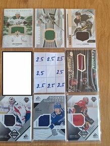 Hokejove karty,kartičky jersey insert