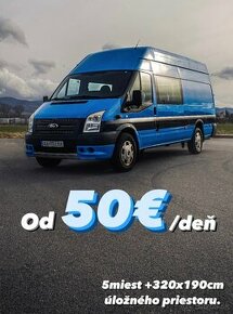 Prenájom 6 miest. dodávky FORD Transit