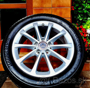 alu R17 5x112 orig. Mercedes, senzory,  pneu 205/55 - 1