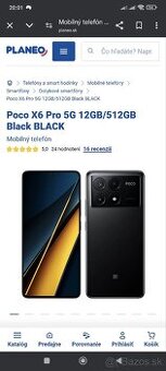 Predám telefón xiaomi poco X6 pro 5G 