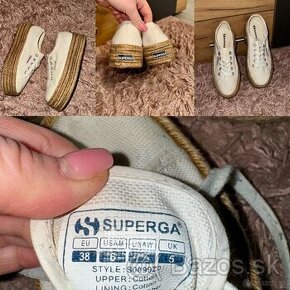 superga original trendy tenisky-platenky na platforme