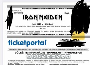 IRON MAIDEN - Bratislava, 6x státie priamo pod pódiom