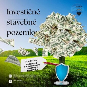 Predaj: INVESTIČNÉ STAVEBNÉ  POZEMKY s právoplatným stavebný