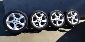 17" ALU 5x114,3 + letné 225/45 R17 Barum