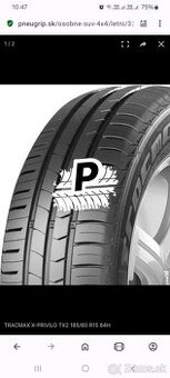 Predám 4x nové Tracmax X-Privilo TX2 185/60 R15 84H letné pn