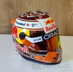 Max Verstappen 2024 - Redbull racing F1- mini helma oranzova