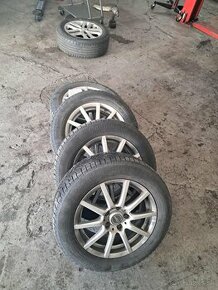 Kolesa + pneu zimne Continental 205/60 r16 na alu diskoch - 1