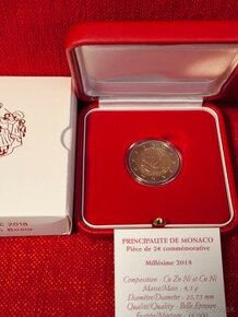 Rezervované 2 euro 2018 Monako PROOF François Joseph Bosia