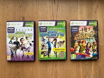 3x Kinect hra (XBOX 360)