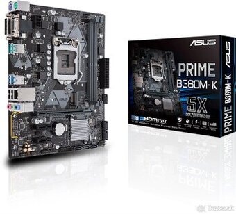 set ASUS PRIME B360M-K + i3-8100 + 16GB RAM + SSD 256GB M2 - 1