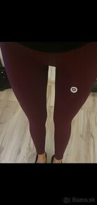 Burgundy leginy+top vel.xs/s