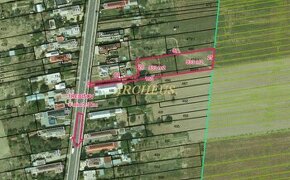 2 STAVEBNÉ POZEMKY PRE ROD. DOMY, TREBIŠOV-MILHOSTOV 2524M2