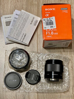 Sony E 50mm F1.8 OSS E-mount, nepouzity