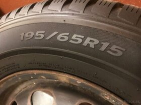195/65 r15 kolesa s novými zimnými  pneumatikami - 1