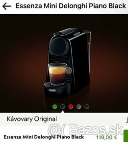 Nespresso Essenza Mini Delonghi Piano Black