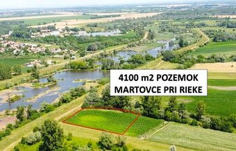 Martovce - 4100 m2 POZEMOK na mobilný dom / karavan / chatku