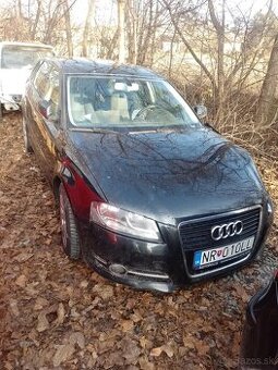 Havarované Audi A3 ročník 2012 obsah 1,6desel