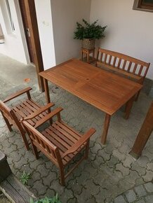 Záhradné sedenie, drevené