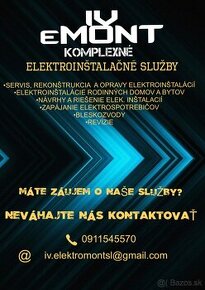 Elektroinštalačné práce - 1