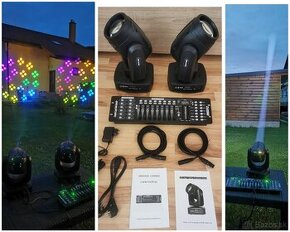 Set 2x 150W Beam hlavy + dmx pult + káble