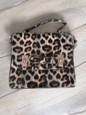 Dámska kabelka s leopardím vzorom - 1