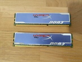 DDR3 8GB 1600 CL9 Kingston Hyperx Blu 2x4GB