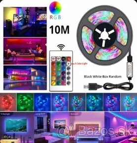 RGB LED strip - 10 m + IR ovládač