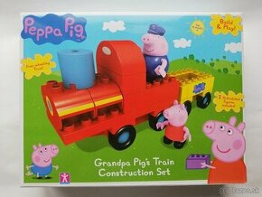 Prasiatko Peppa Pig Vlak Vlacik Stavebnica 22 casti