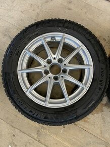 Mercedes originál elektróny 5x112 + zimné pneu 205/60 R16 - 1