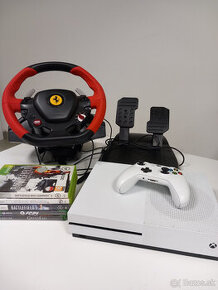 Predám set Xbox One S 1TB + Volant Thrustmaster Ferrari 458