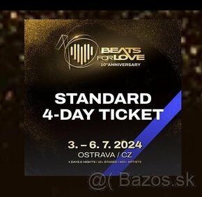 Beats for Love 2024 - 4 dňová vstupenka (Standard) - 2 kusy