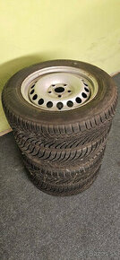 Plechové disky 5x112 R15 +Pneu 195/65 R15 95T zimné - 1