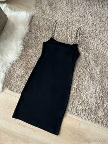 Čierne mini šaty Zara XS/S