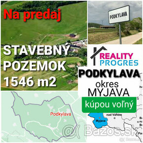 STAVEBNÝ POZEMOK 1546 m2 PODKYLAVA okres MYJAVA