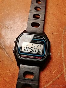 Retro digitální hodinky Casio W-59, r.1989, vodotěsné