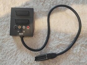 Kábel SCART /2x SCART + S-Video, 3x Cinch, 0,5m - 1