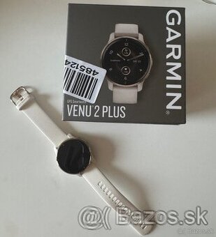 Garmin Venu 2 Plus Cream-Gold/White Silicone Band