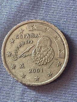 50 centova eurominca spanielsko 2001