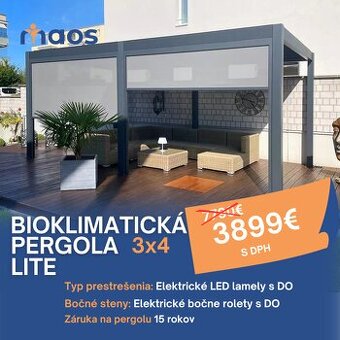 Bioklimatická pergola, prístrešok na terasu - 1