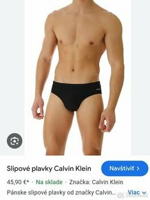 Slipove plavky calvin klein S