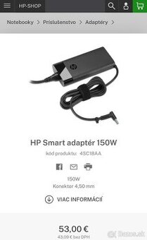 Adapter / nabijacka hp