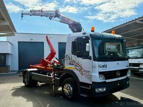 MERCEDES-BENZ ATEGO 1222 HÁKOVÝ NOSIČ HYDRAULICKÁ RUKA HIAB - 1