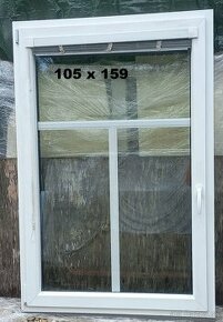 Predám použite biele okna :š48cm x v51cm a 105cm x 159 cm