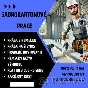 Dlhodobá práca - Sadrokartonisti - Nemecko