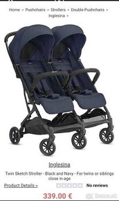 Kočík pre dvojičky - Inglesina Twin sketch stroller