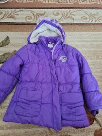 Fialová dievčenská zimná bunda - 1